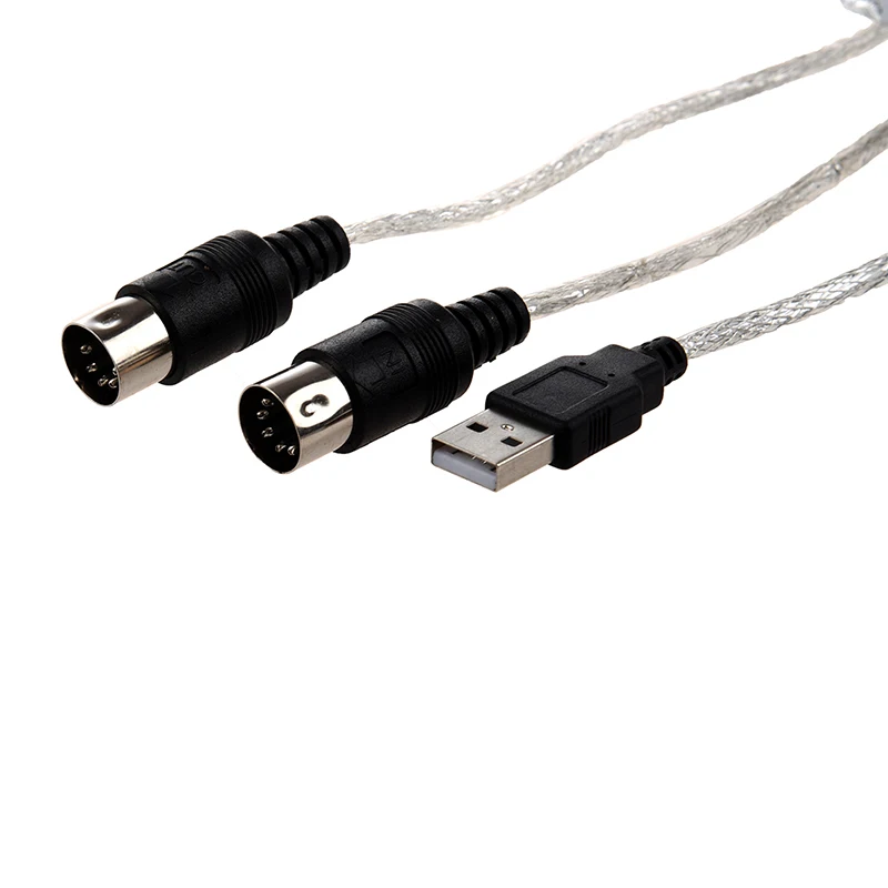 MIDI USB IN-OUT интерфейсный кабель конвертер ПК к музыкальной клавиатуре адаптер
