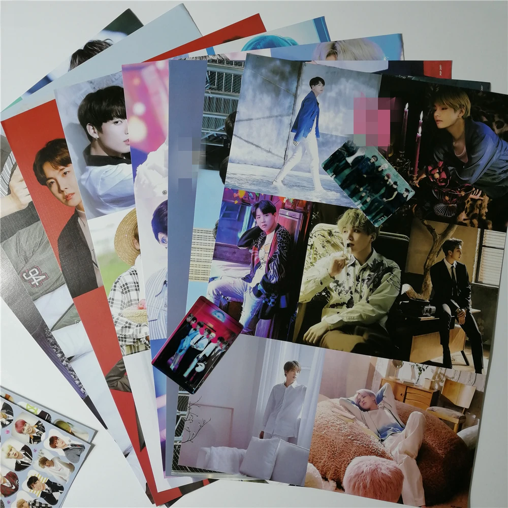 8-42x29cm-Bangtan-Boys-around-Posters-Wall-Stickers-Gift-KPOP-dropshipping-posters-Jung-Kook-V-SUGA (3)