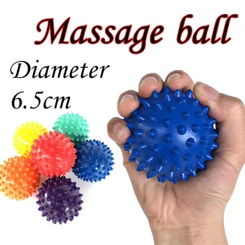

Fitness Pvc Hand Massage Ball Pvc Soles Hedgehog Sensory Training Grip The Ball Portable Physiotherapy Ball 6.5cm #g3
