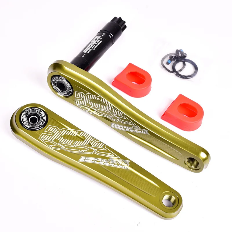 Green Улитка GXP Crankarm система для MTB 170 мм горный велосипедный Кривошип группа Сверхлегкий 558 г ЧПУ Алюминиевый сплав 24 мм шпинделя велосипед Запчасти - Цвет: Green
