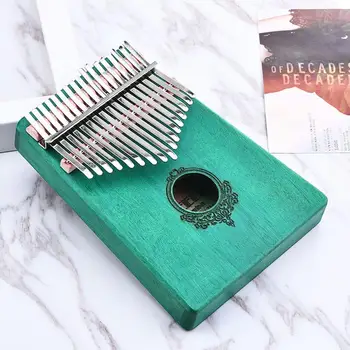 

Sturdy 17 Key Raw Wood Color Student Gift Thumb Piano Kalimba African Musical Instruments Musician Mbira Music Exquisite