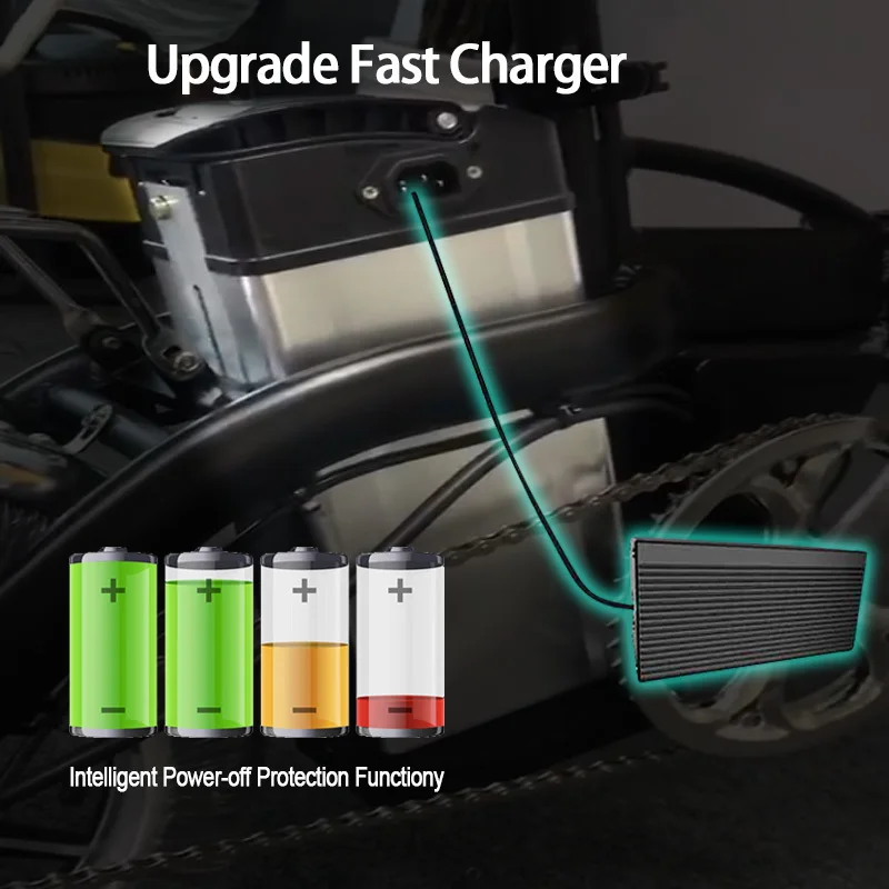 Best Lightweight Electric Scooter 2 Wheels Electric Bicycle Brushless Motor 350W 48V Powerful Electric Bicycle With Removable Battery 19