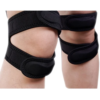 

2pcs Breathable Knee Brace Support Adjustable Knee Joint Stabilizer Patella Protector Kneepad Orthopedic Arthritic Guard Strap