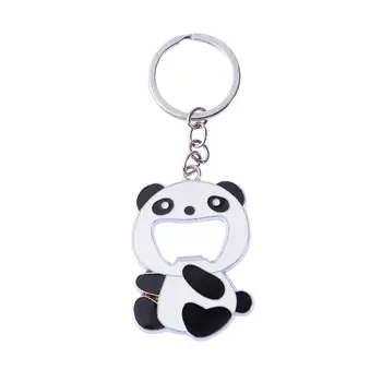 

Cute Panda Key Chain Portable Beer Soda Bottle Opener Novelty Key Ring Holiday Gift Beer Screwdriver Key Chain Ornament