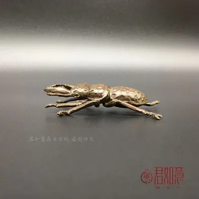 

Simulation insect taurus bronze carving home decoration mini decoration
