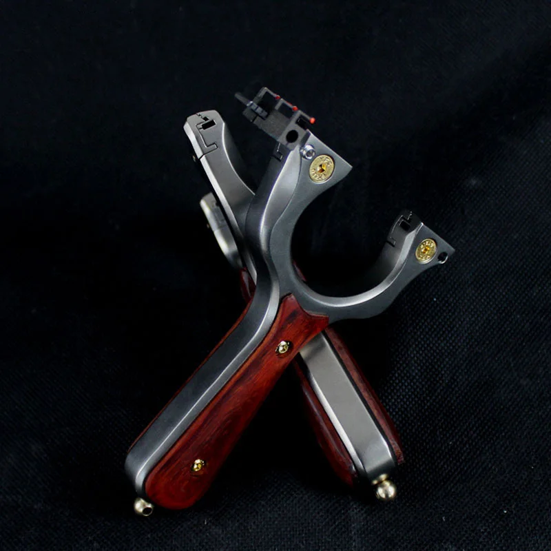 Семейная охотничья Рогатка катапульта из нержавеющей стали с прицеливанием для