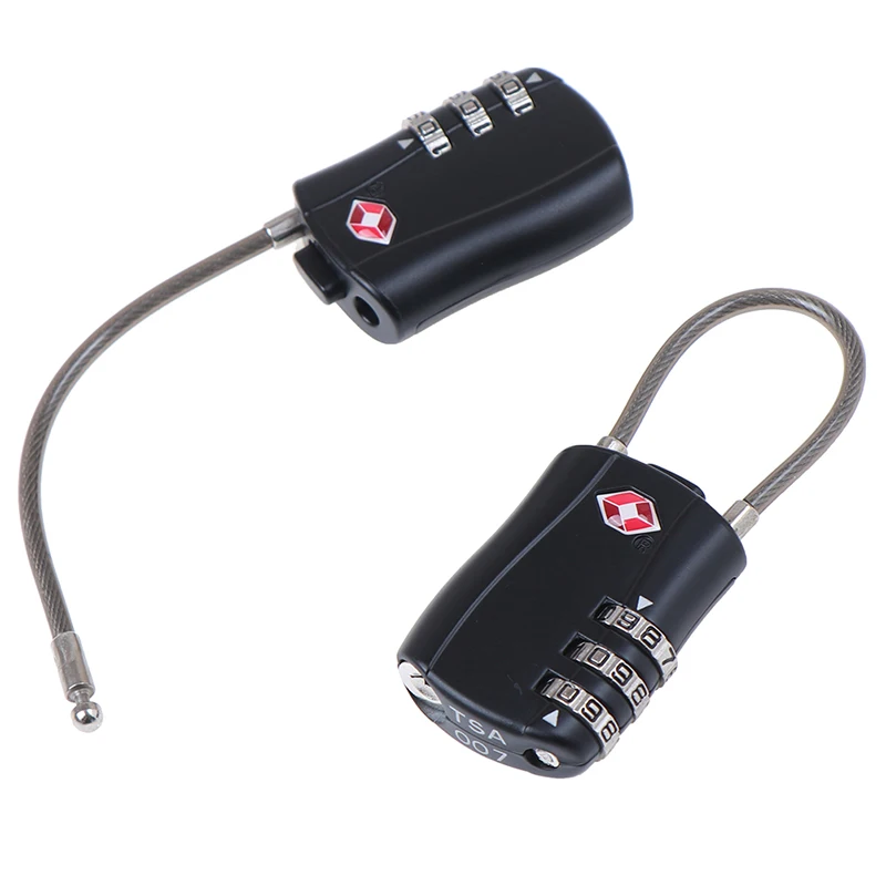 2 шт. портативный мини замок с замком для путешествий багажа сумки на молнии сумка