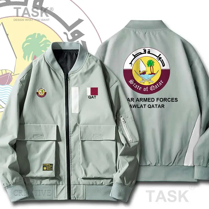 Куртка-бомбер в стиле милитари Байкерская куртка Повседневные бейсбольные