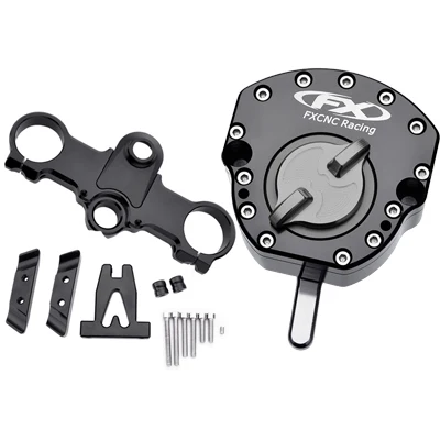 Серый CNC RC250 RC390 Обратный безопасности рулевой демпфер с кронштейном для KTM RC 390 250 все годы - Цвет: Серый