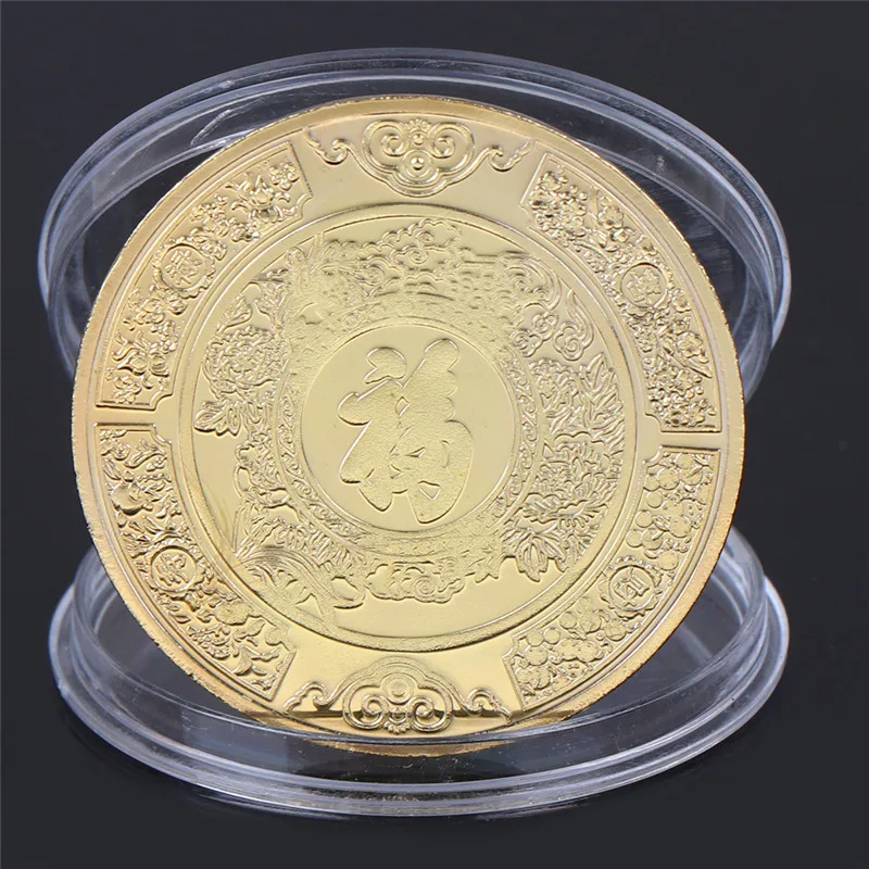 Золото/Серебро Китайский Зодиак крыса памятная монета художественный сувенир монеты