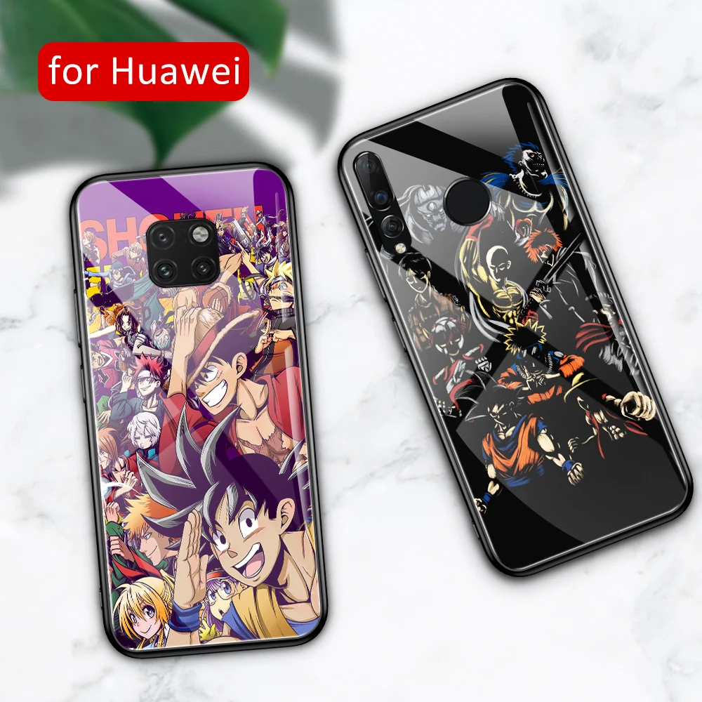 Чехол из аниме для Huawei mate 20 lite стеклянный чехол nova 5i 9 10 pro 20x RS Nova 3 3i 3e 4 4e Y9