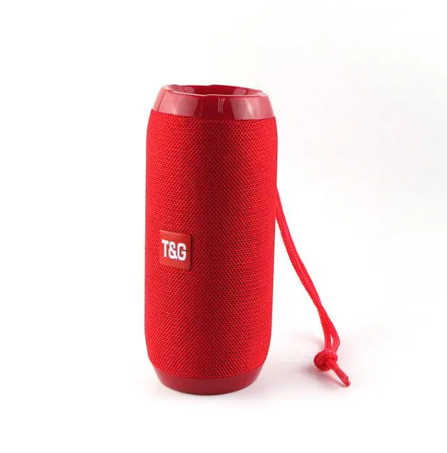 red TG 117 беспроводной Bluetooth динамик открытый стерео бас USB/TF/FM радио аудио Mp3 стерео музыкальный плеер звуковая панель сабвуфер Саундбар - Цвет: red