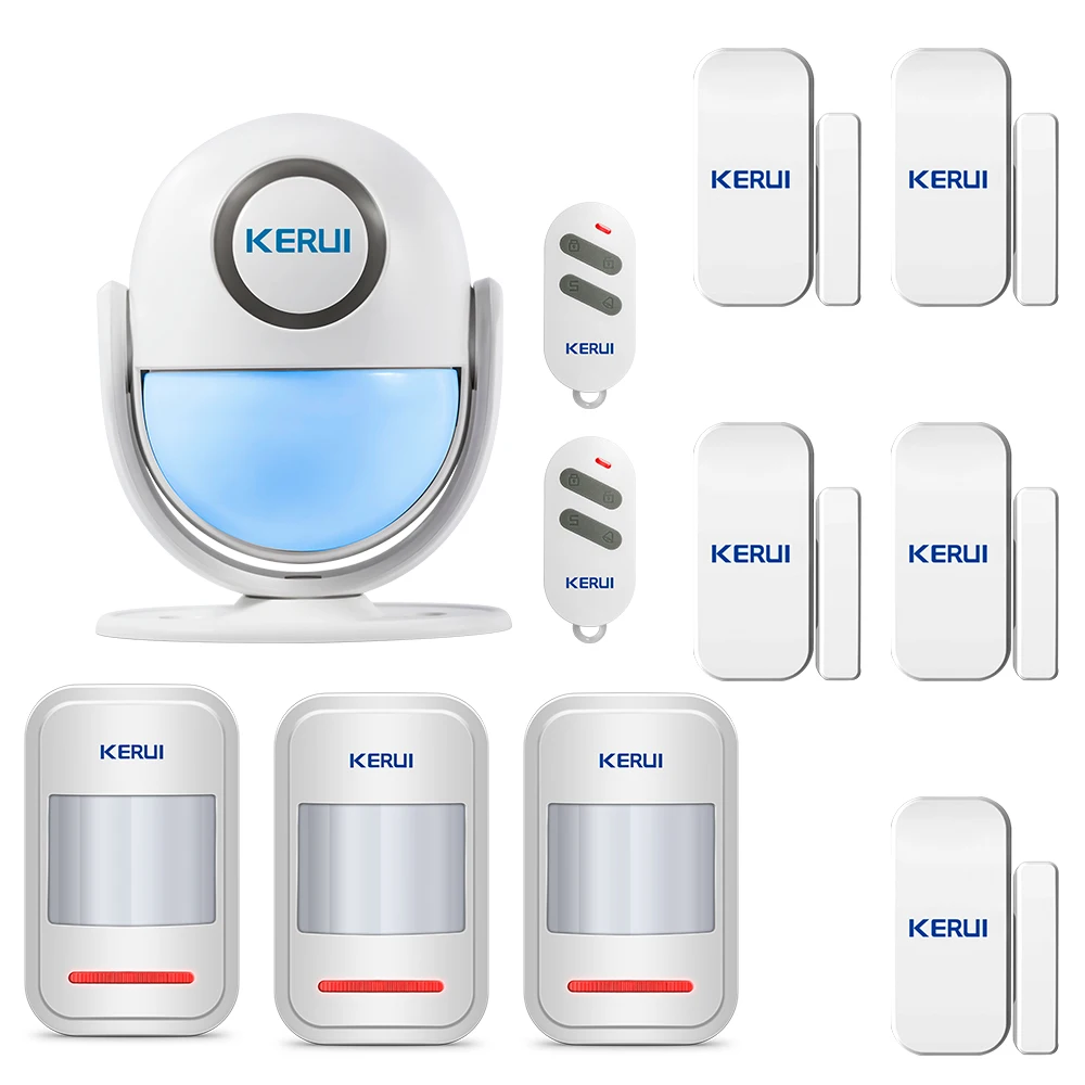 Домашняя охранная сигнализация KERUI WP6 с управлением через приложение пассивным