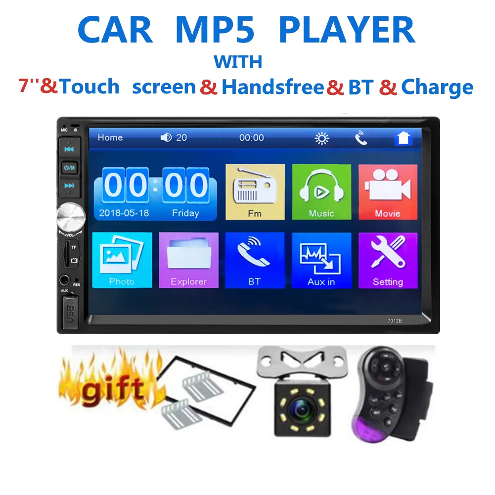 LaBo 2 Din Car multimedia Video Player Touch Screen Bluetooth Stereo Radio FM MP3 MP4 MP5 Audio Music USB TF Auto Electronics |