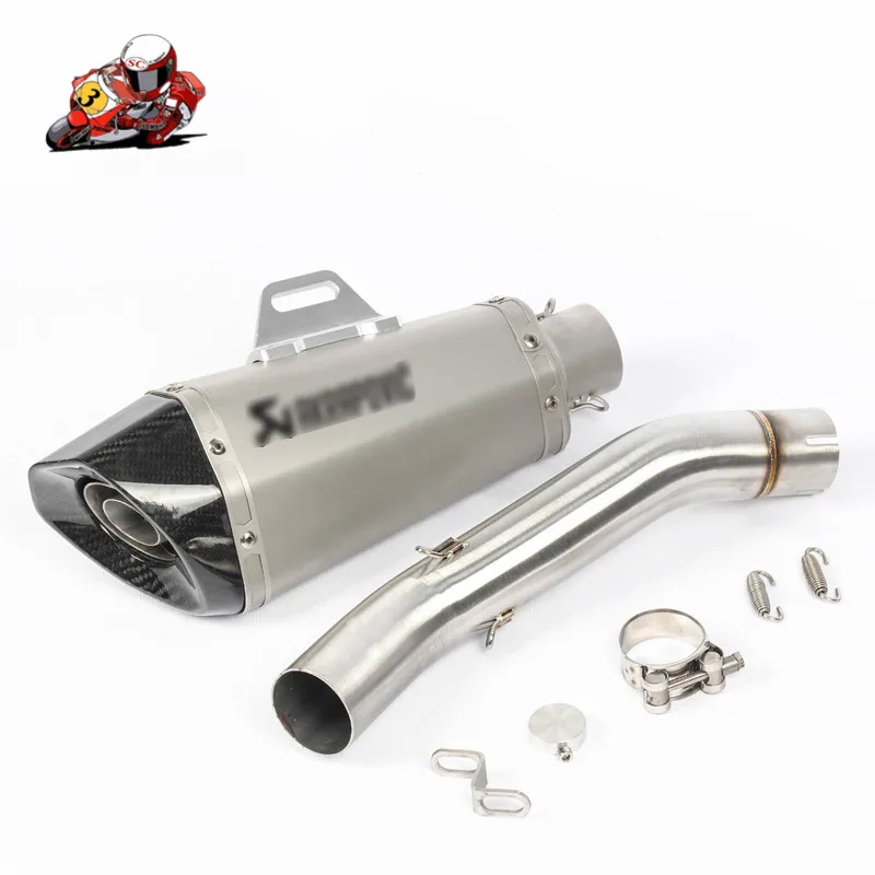 Мотоцикл Полный выхлопных газов Системы без шнуровки для Бенелли 300 углеродного волокна глушитель труб