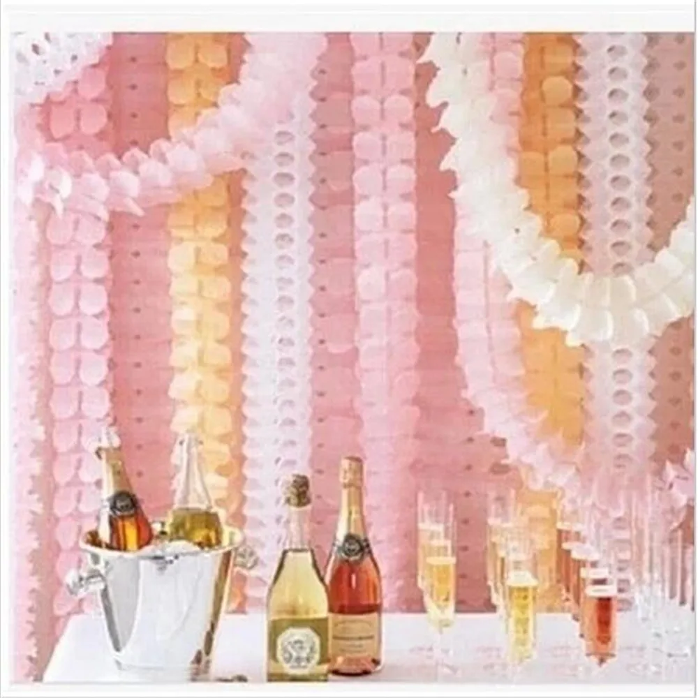 3 pcs 3.6m Four Leaf Clover Paper Garlands Wedding Party Home Decoration Beautiful Bunting Garland Room Door | Дом и сад