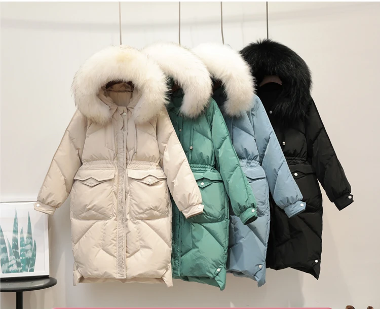 raccoon fur puffer coat
