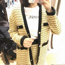 Женская куртка Франция осень зима новые продукты контрастные цвета строчка сетки женские пальто и брюки