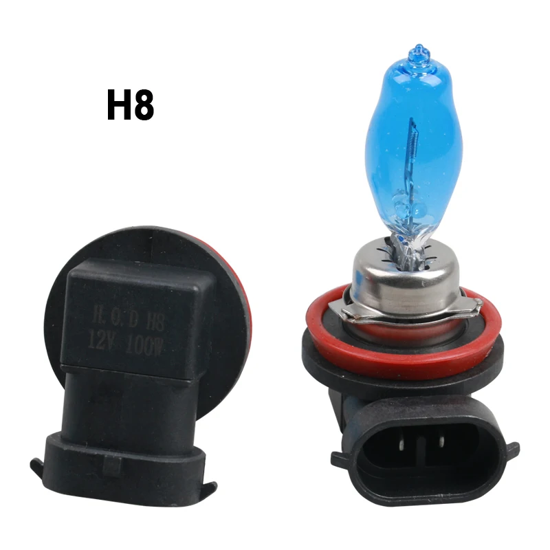 H1/H4/H7/H8/9005 100W 12V головной светильник лампы, галоген, ксенон, супер яркий белый-противотуманные фары Дневные Фары Светильник фар дальнего света DRL дневные ходовые светильник