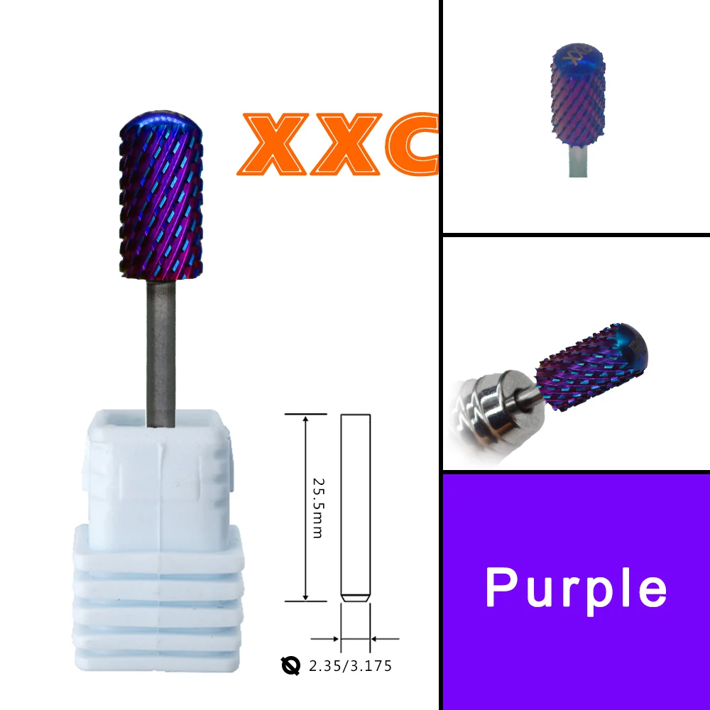 Right Hand Tungsten 6.6 Large Round Top Blue Blade Carbide Strongest Barrel Nail Drill Bit and Best remover for Powder 4
