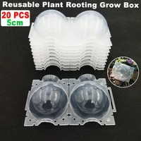 20Pcs Cutting Grafting Rooting Ball Reusable Plant Rooting Ball Sapling Propagation Breeding Box Garden Plant Root Growing Box 2