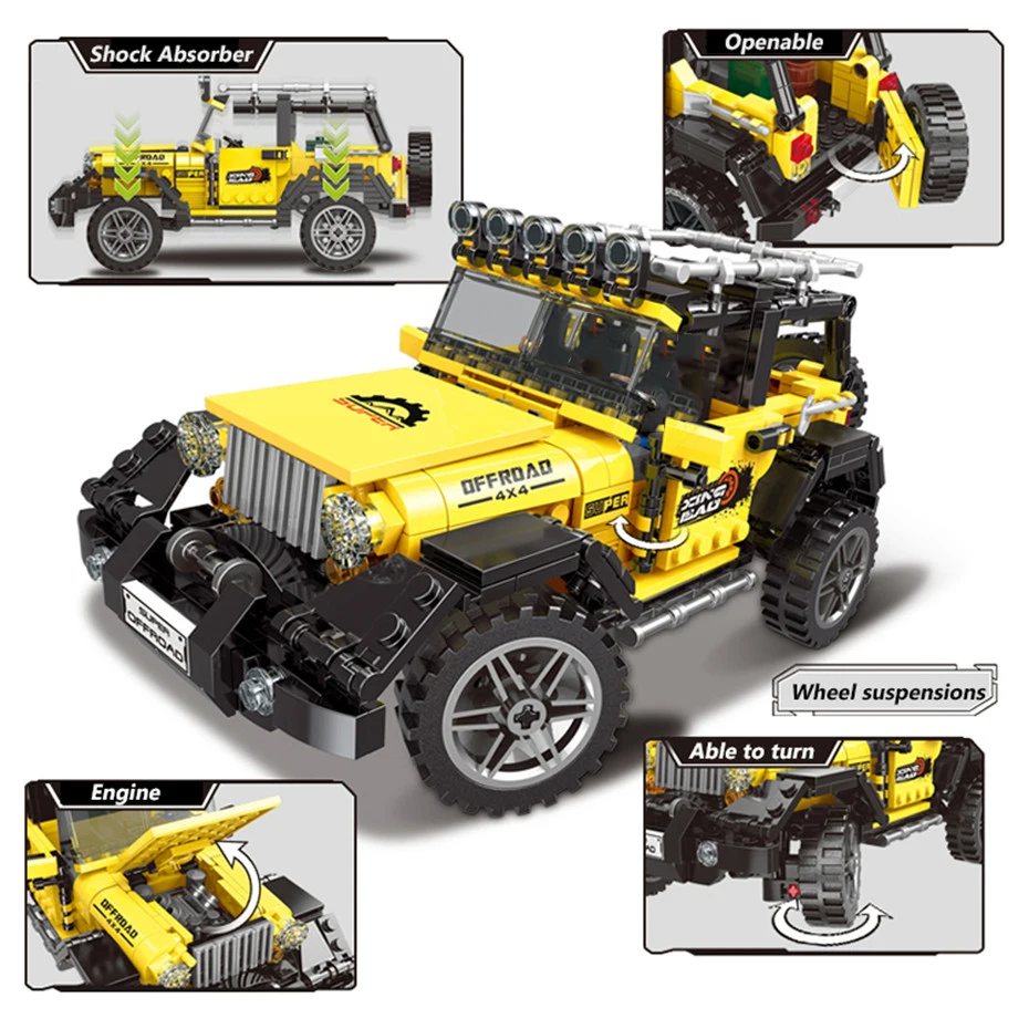 XINGBAO-03024-NEW-Creative-TECHNIC-Series-610-PCS-Super-Truck-Model-Off-Road-Car-Building-Blocks (1)