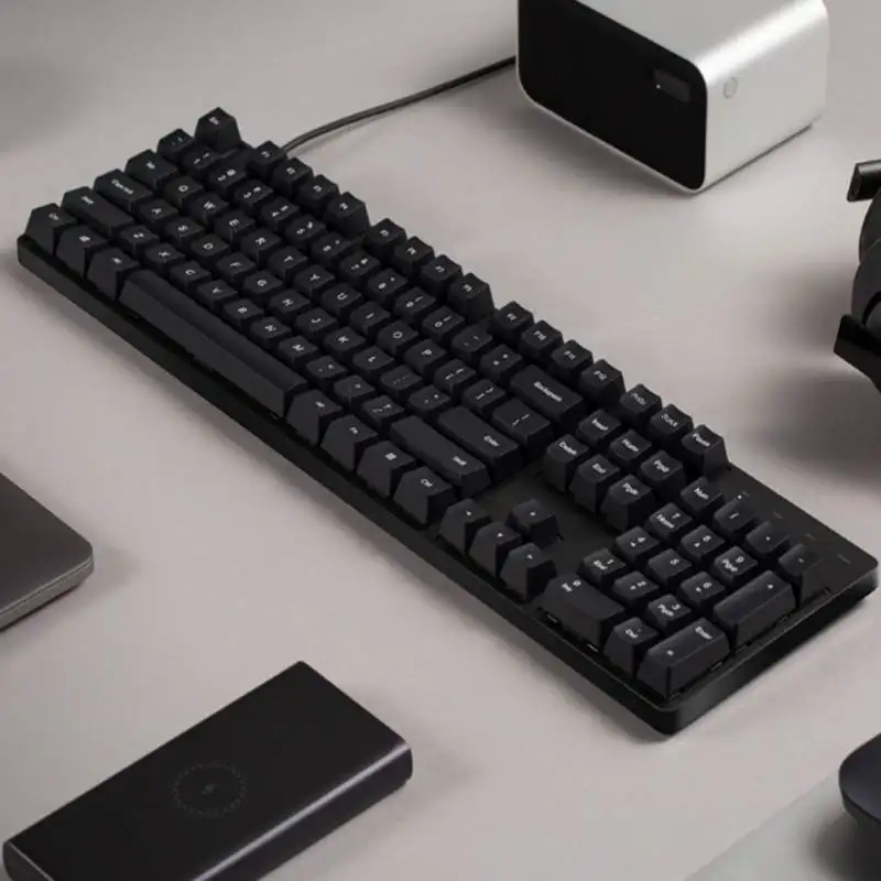 XIAOMI клавиатура HZJP01YM Вишневый красный переключатель 104 клавиш PBT Keycap USB Проводная Механическая игровая клавиатура для ПК компьютера ноутбуков