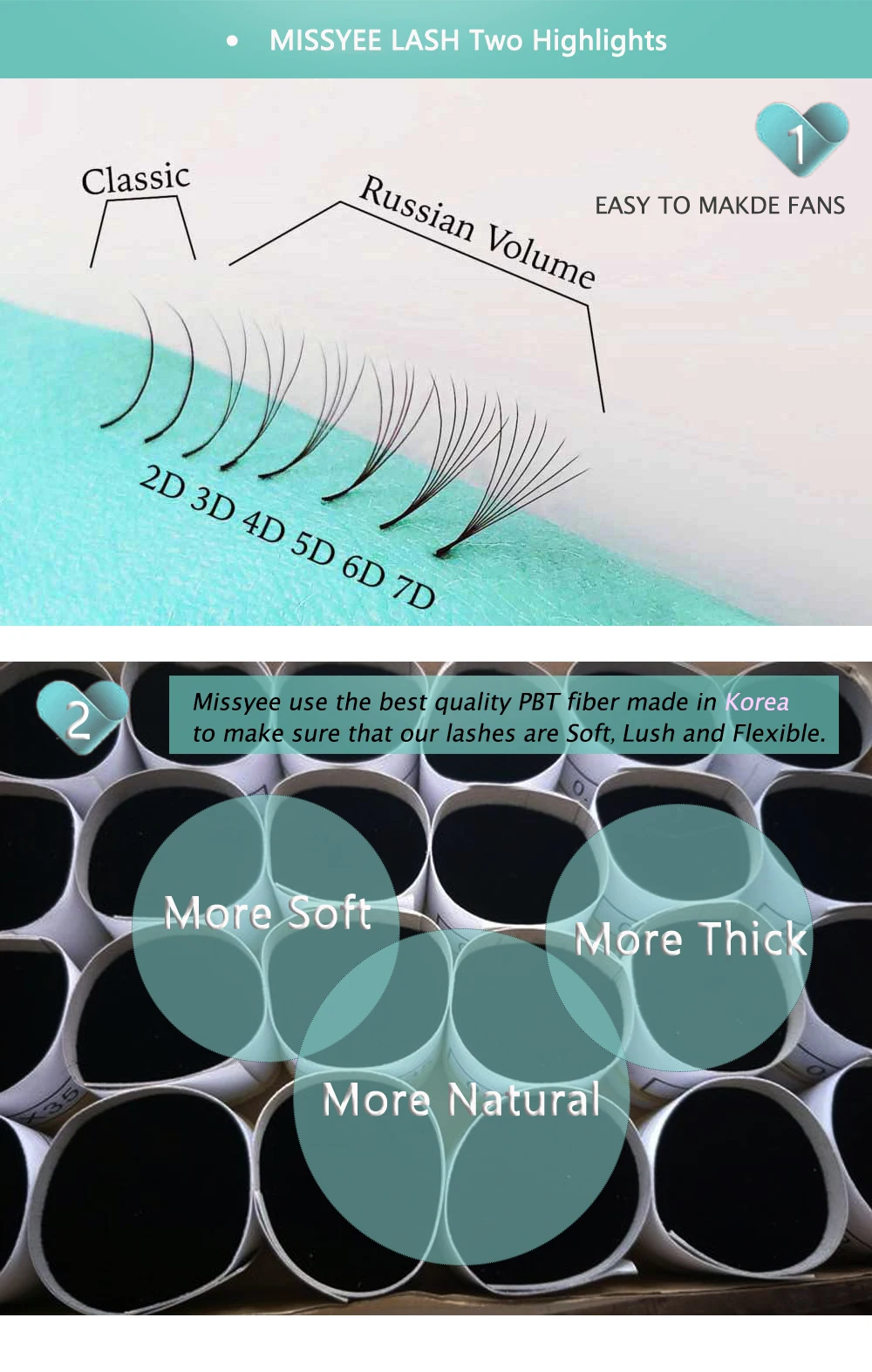 Mink eyelash extension