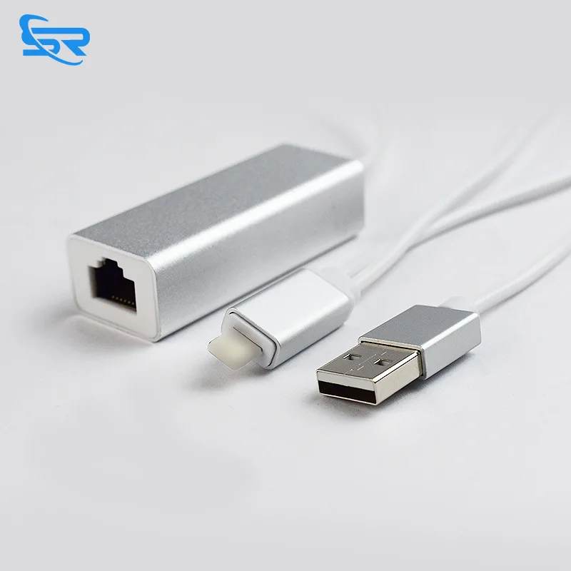 

Gigabit Network Card Applicable Lightning to Rj45 Network Card Adaptor Apple Mobile Phone Ethernet Converter