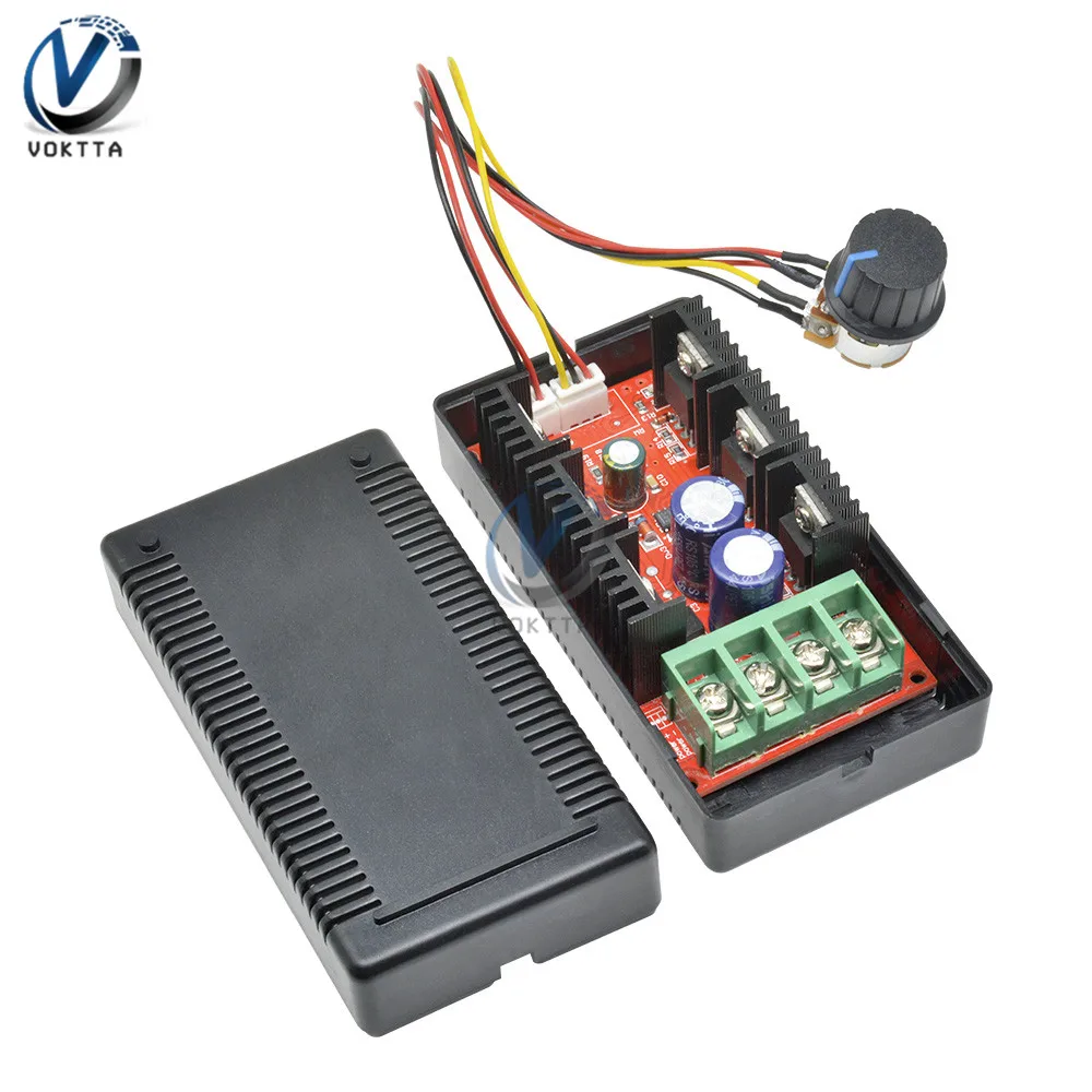 DC 10-50V 40A DC Motor Speed Controller 12V 24V 48V PWM Regulator HHO RC Control Motor Adjustable Power Control with Shell
