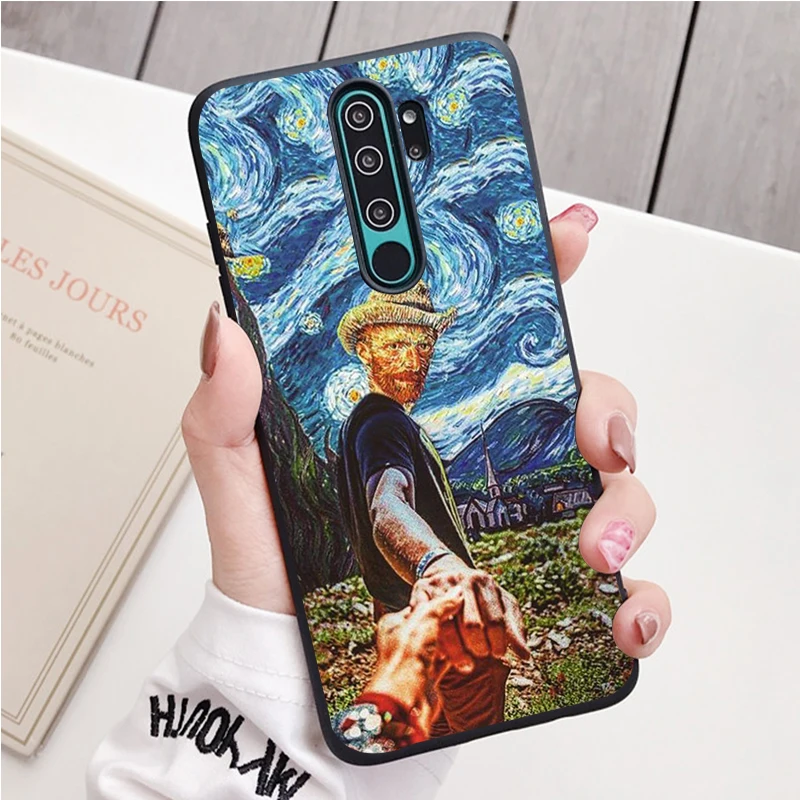 Van Gogh Silicone Ốp Lưng Điện Thoại Redmi Note 8 7 Pro S 8T Cho Redmi 9 7A Bao phone cases for xiaomi