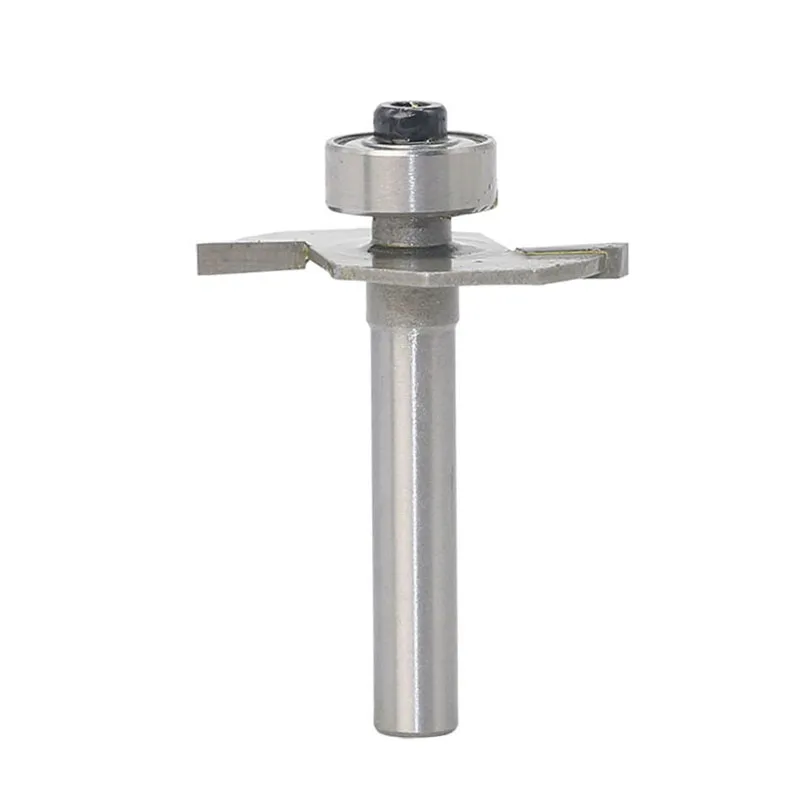 

1PC 1/4" 6.35MM Shank Milling Cutter Wood Carving T-Type Biscuit Joint Slot Cutter Jointing Slotting Router Bit Cutter Working