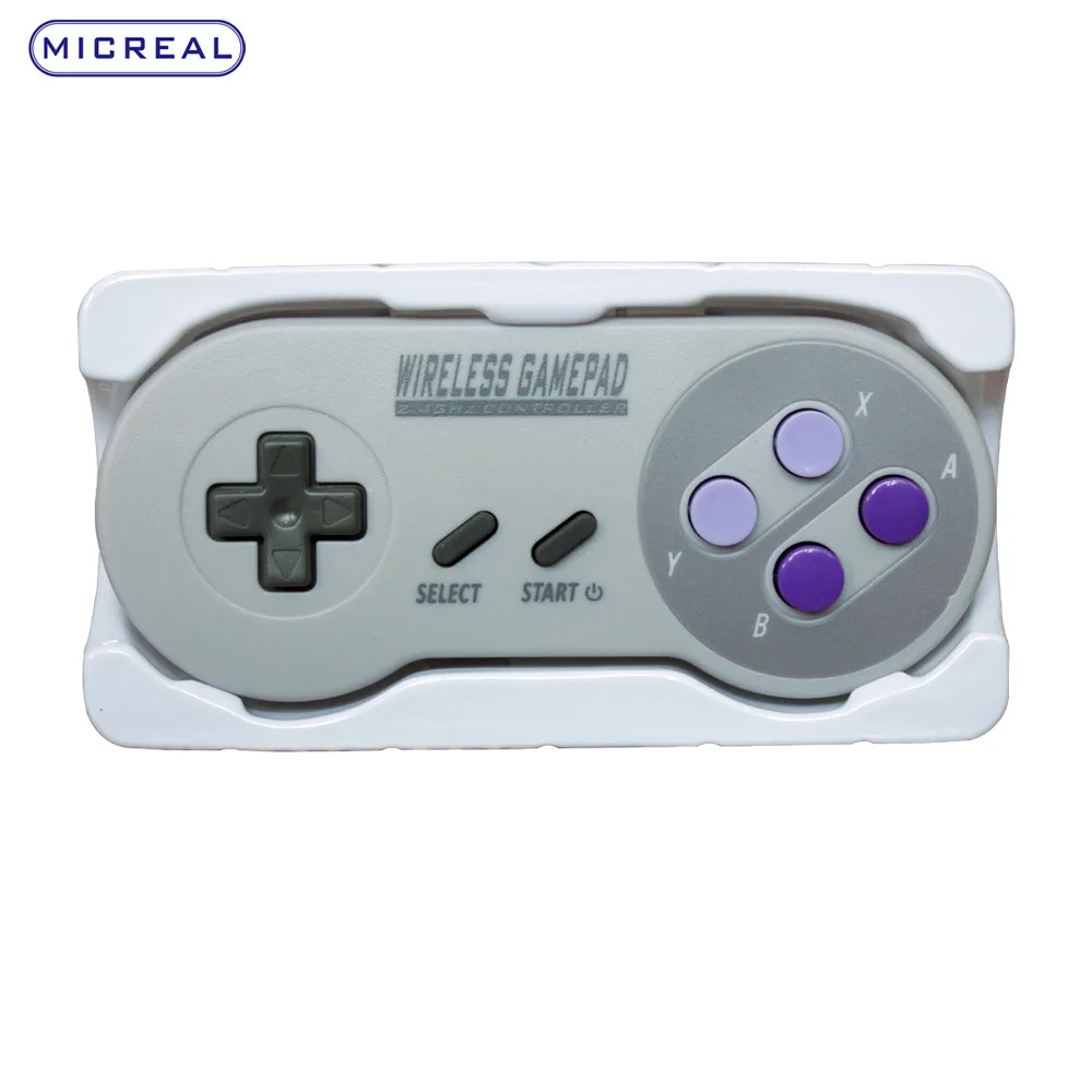 Беспроводные геймпады 2,4 ГГц джойстик Джойстик контроллер для SNES супер nintendo классический мини пульт дистанционного управления аксессуары