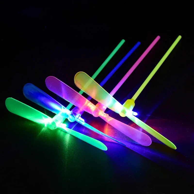 Fashion Glow 100pcs Party Fun Decoration Amazing Led Light Growing Dragonfly Flying Toys Outdoor Sports Toys Flash Brithday Gift (9)