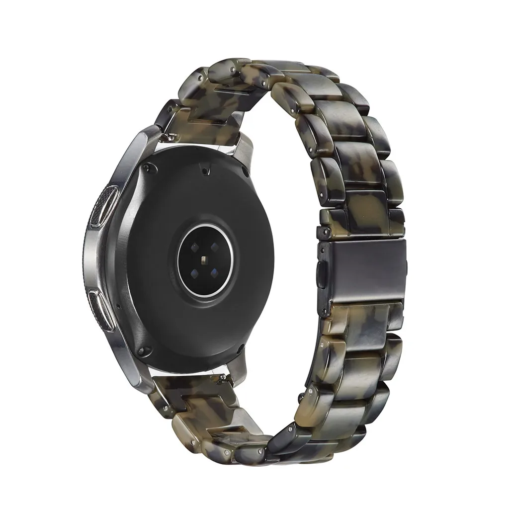 Роскошные Кристаллы смолы агата бусины ремешок для часов samsung Galaxy Watch 42 мм/46 мм