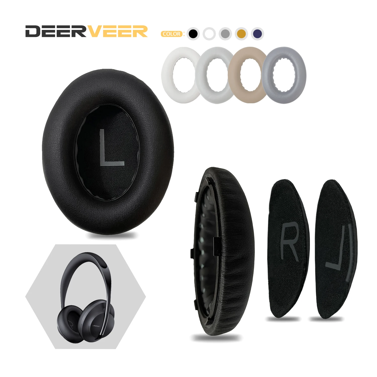 DEERVEER Сменные амбушюры для наушников Bose NC700 из пены с эффектом памяти | Электроника