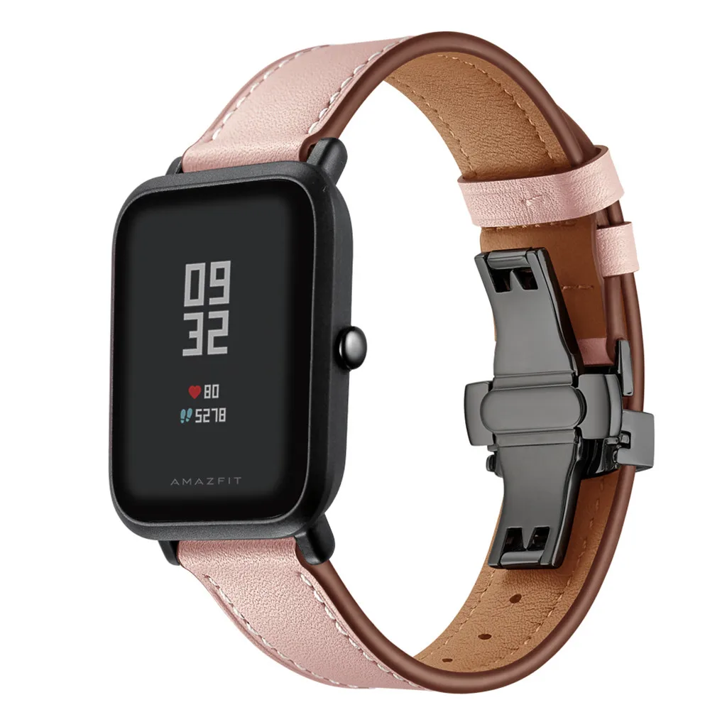 QuickRelease мягкий Премиум кожаный ремешок сменный ремешок для Huami Amazfit Bip браслет ремешок фитнес-трекер# G20