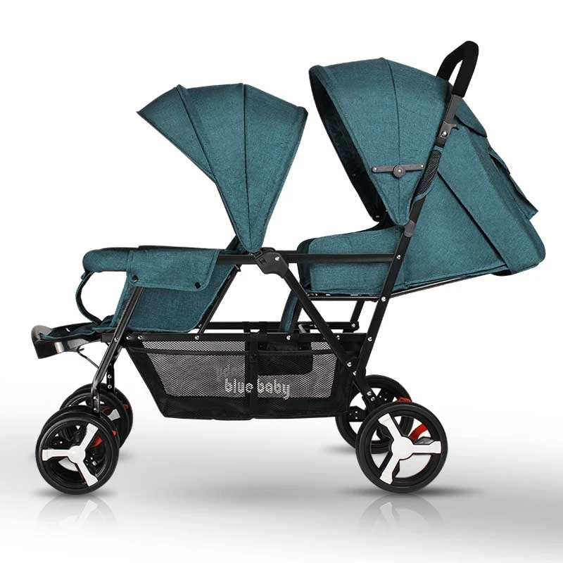 Poussette Double Legere Pliable Pour Bebe Siege Avant Et Arriere Fauteuil Double Poussette Velo Pour Enfants Aliexpress