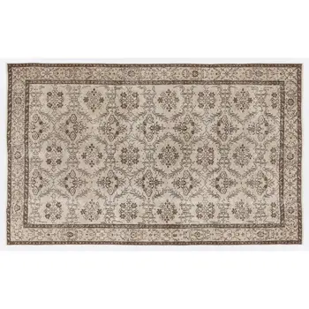 

Handmade Beige Vintage English English Area Rug 163x266 Cm-5'4''X8'9''