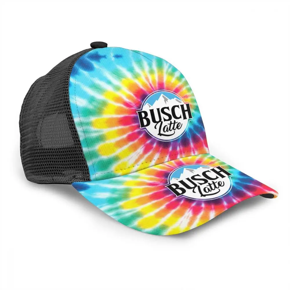 

Unisex Washed Busch Latte Baseball Cap Adjustable Men's Force Mesh Back Graphic Outdoor Mountain Dad Hat