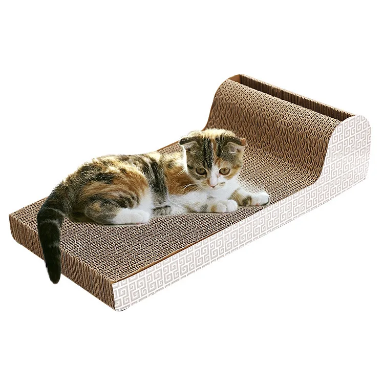 

P-Shaped Bell Cat Scratching Corrugated Cardboard Corrugated Paper Cat Grinding Vent CAT'S Paw Cat Toy Workers Cat Teaser Toy