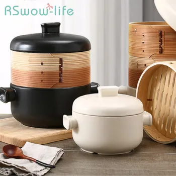 

Cute Casserole Increase Capacity Stew Pot Steamer Pot Ceramic Pot Gas Cooker Stock Pot Stone Pot For Ceramic Cookware