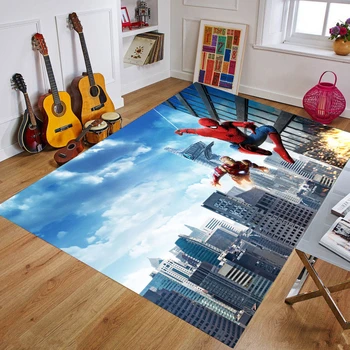 

Spiderman Playmat Baby Rug Kitchen Room& Bathroom Carpet Living Room Carpet Birthday Gift Doormat Carpet Mat Multiple Sizes