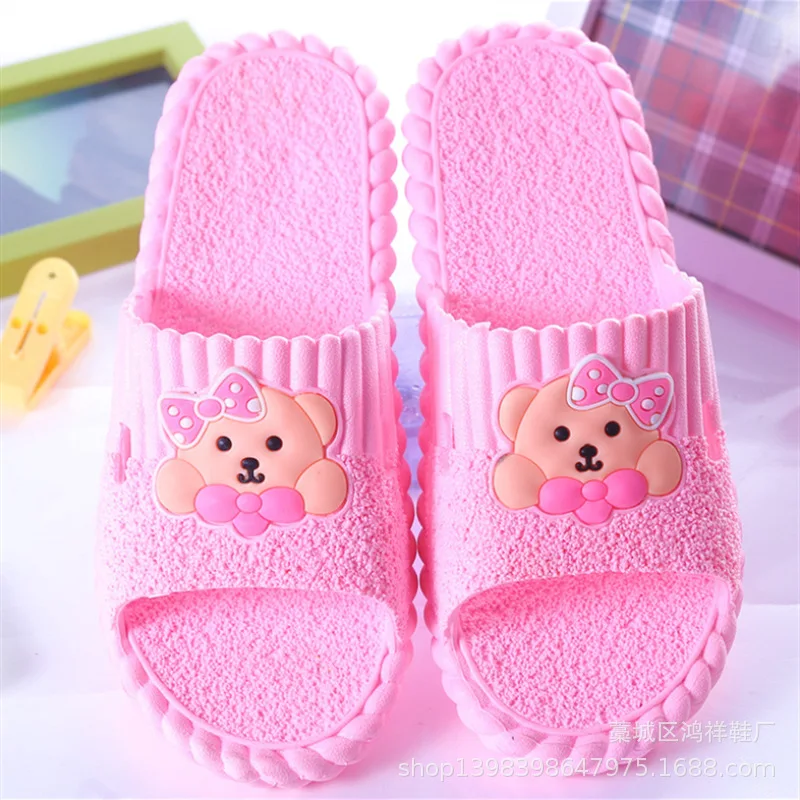 

Cartoon Home Slippers Women's Indoor Anti-slip Sandals Bathroom Thick Bottomed Couples Special Offer Blowing Stall