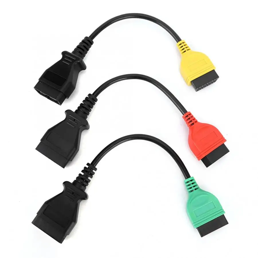 3 шт. автомобильный соединительный кабель Ecu Scan адапторы разъем подходит для Fiat