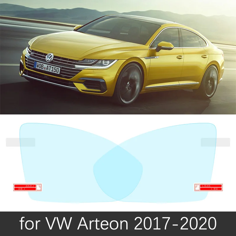 Для Volkswagen VW Arteon~ полное покрытие противотуманная пленка зеркало заднего вида непромокаемые прозрачные противотуманные пленки автомобильные аксессуары - Название цвета: VW Arteon 17-20