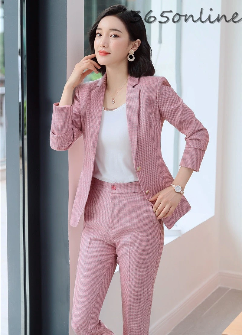 

Formal Uniform Designs Pantsuits for Women Business Work Wear Blazers with Pants and Jackets Professional Ladies Office Set