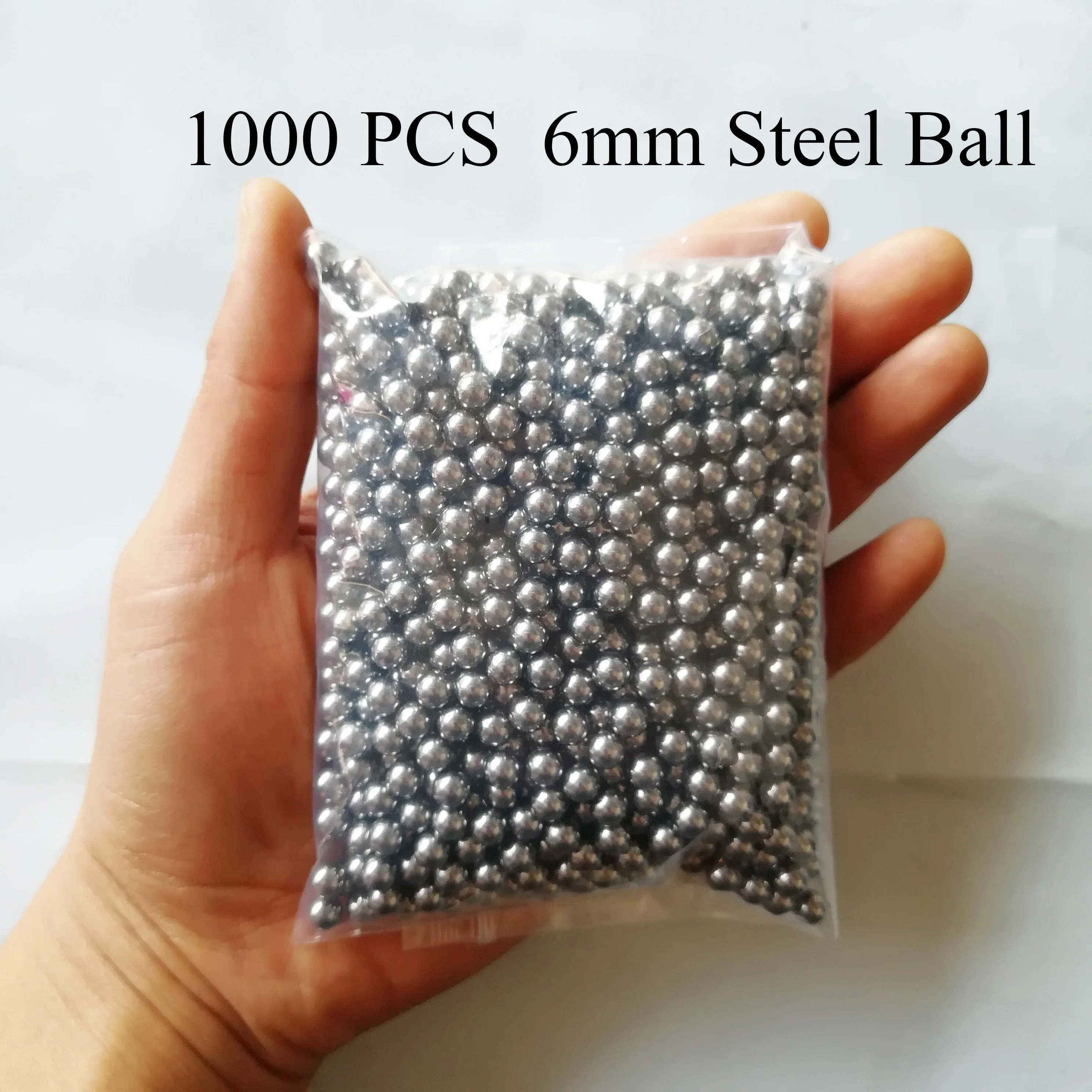 CATAPULT SLINGSHOT AMMO 6MM CARBON STEEL SHOT BALL BEARINGS 1000 PACK