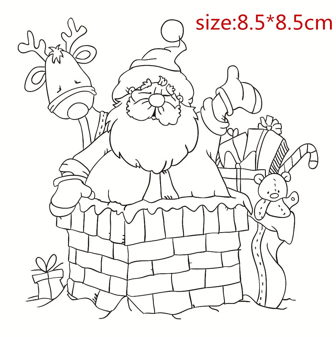 Santa Claus Stamp for Scrapbooking Transparent Silicone Rubber DIY Photo Album Decor | Канцтовары для офиса и дома