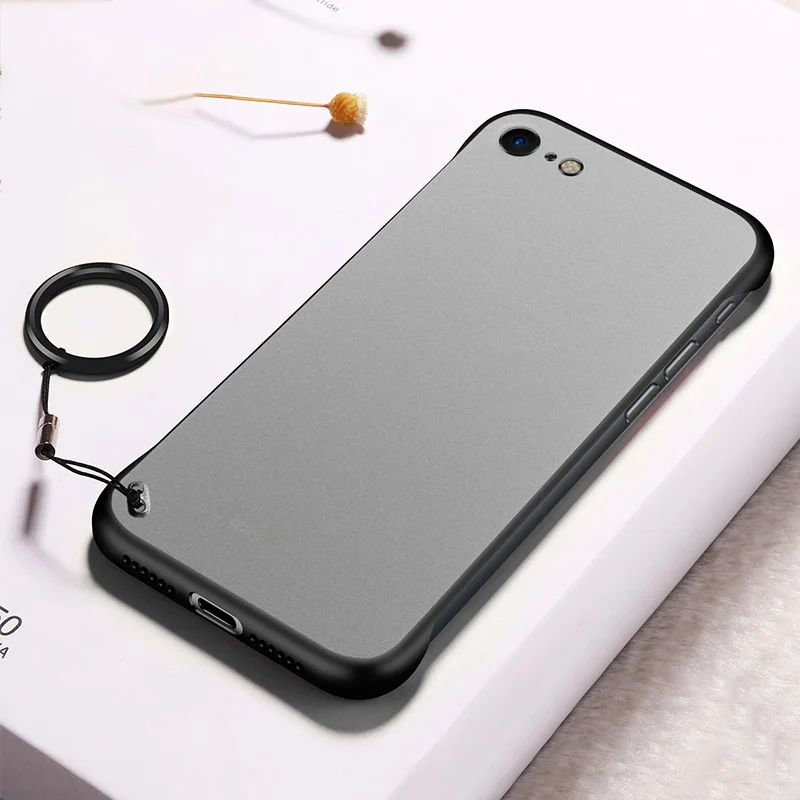 Black For iPhone7/8 Чехол для мобильного телефона без оправы без рамки для iPhone 6 6S 7 8 Plus X Xs Max Xr DQ-Drop - Цвет: Black For iPhone7/8